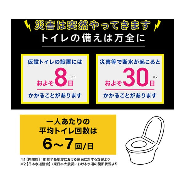 アイリスオーヤマ 非常用トイレセット 凝固剤15g 100回分 15年保存 抗菌消臭 防臭袋付 簡易トイレ (BTS15-100)(4967576769952) IRIS OHYAMA