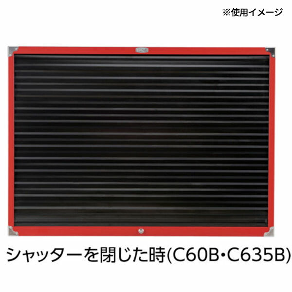 TONE 整備用工具セット シャッター付きサービスボード 間口1086×奥行124×高さ772mm セット内容:ボードのみ (C635B)(4953488387599) トネ