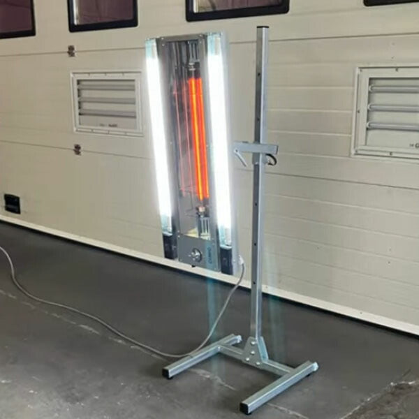 [メーカー直送業者便] キュービック LEDライト搭載 1灯式 200V カーボンヒーター CA-1-200LE 明々工業 CUBIC SYSTEM 塗装乾燥機