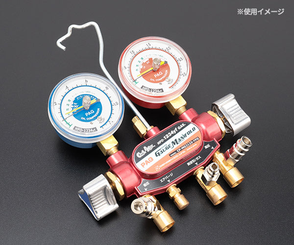 DENGEN マニホールドゲージ用高圧メーター CP-G68YFGH R1234YF