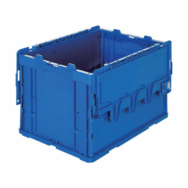 TRUSCO CRSC50N2-DB オリコン 折りたたみコンテナ５０Ｌ スライドロックフタ付 ダークブルー(4550414313211) トラスコ中山