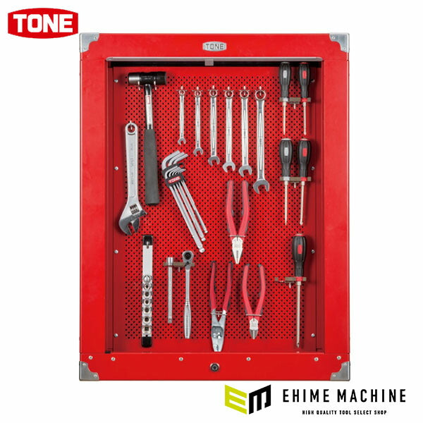 TONE 整備用工具セット シャッター付サービスボードセット新ハーフボードC50B仕様 35点セット (CS310)(4953488295986) トネ