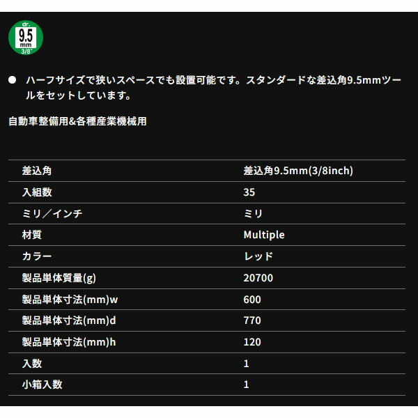 TONE 整備用工具セット シャッター付サービスボードセット新ハーフボードC50B仕様 35点セット (CS310)(4953488295986) トネ