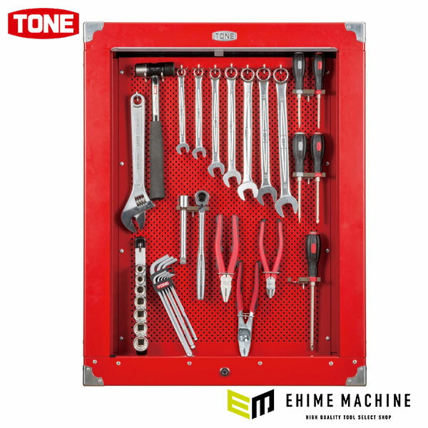TONE 整備用工具セット シャッター付サービスボードセット新ハーフボードC50B仕様 36点セット (CS410)(4953488300932) トネ