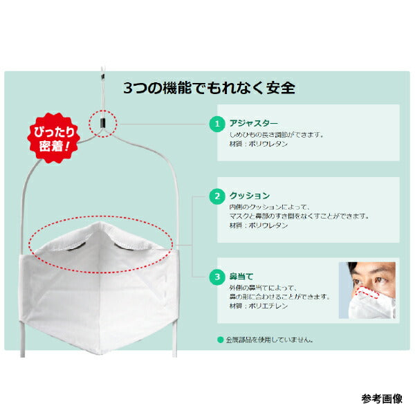 シゲマツ N95マスク 排気弁付 二つ折 [10個入] DD02V-N95-2K 立体構造