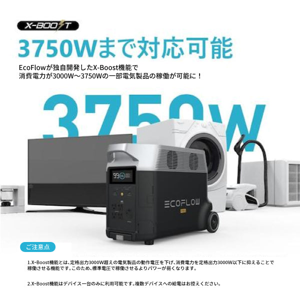 ワケアリ品】 EcoFlow ポータブル電源 DELTAPRO-JP【メーカー保証付