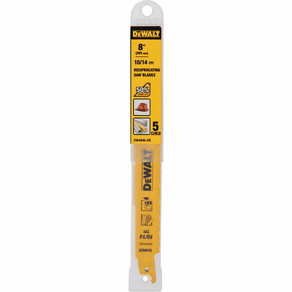 日本正規品 デウォルト セーバーソーブレード10/14山x200mm5枚 (DWAR850-JP)(4536178923354) DEWALT