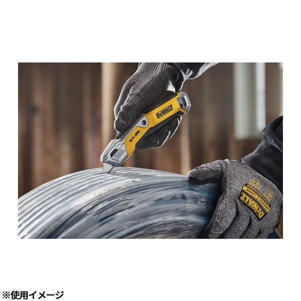 [26AW新商品] 日本正規品 デウォルト タフシリーズ 固定式 ユーティリティナイフ 替刃5枚収納 鋳造合金ボディ (DWHT10998-0)(4536178923941) DEWALT