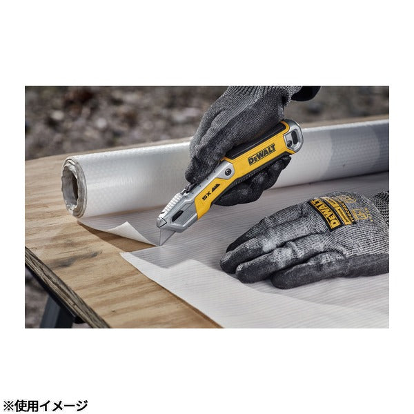 [26AW新商品] 日本正規品 デウォルト タフシリーズ 固定式 ユーティリティナイフ 替刃5枚収納 鋳造合金ボディ (DWHT10998-0)(4536178923941) DEWALT
