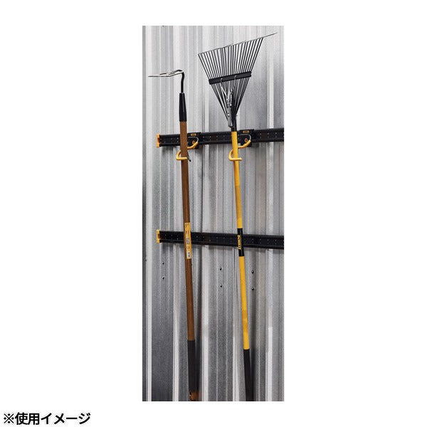 [26AW新商品] 日本正規品 デウォルト ガレージ 長柄工具用フック DXLレール対応 耐荷重約11.3kg ワンタッチ装着 (DWST82808)(4536178922685) DEWALT