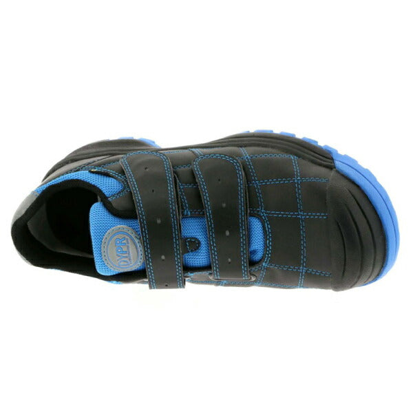 DONKEL 安全靴 DYPR-24M ベルトタイプ ブラックxブルー ダイナスティプロフェッショナル ドンケル JSAA認定 A種人工皮革製プロスニーカー 仕事靴