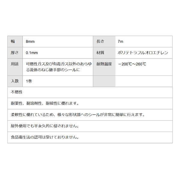 エスコ 8.0mmx7m 細幅シールテープ(小径用) EA351KA-2 ESCO
