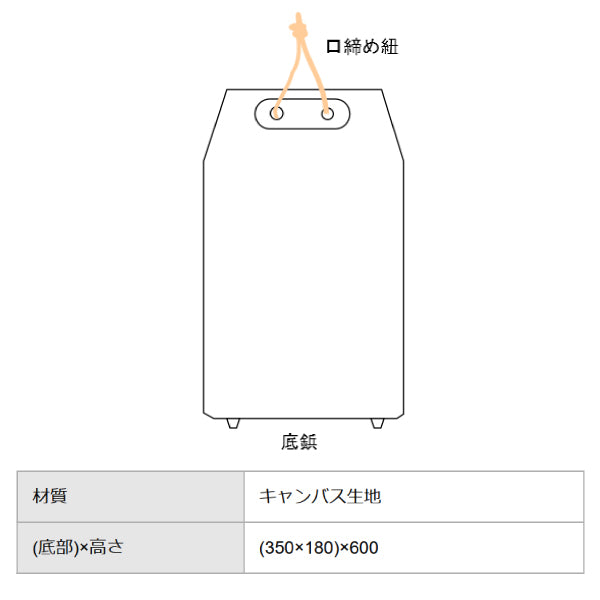 エスコ 350x180x600mm 道具袋 EA925MA-32 ESCO