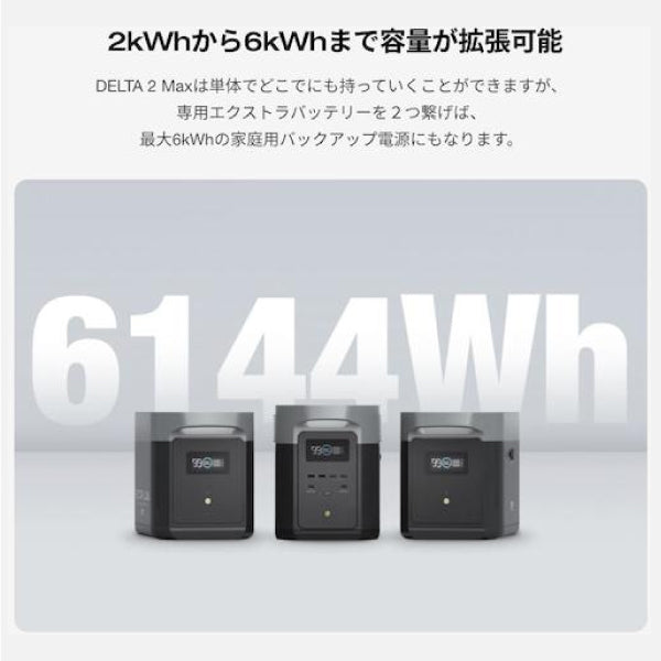 EcoFlow  2 Max ポータブル電源 ECO FLOW】ポータブル電源 DELTA2 MAX