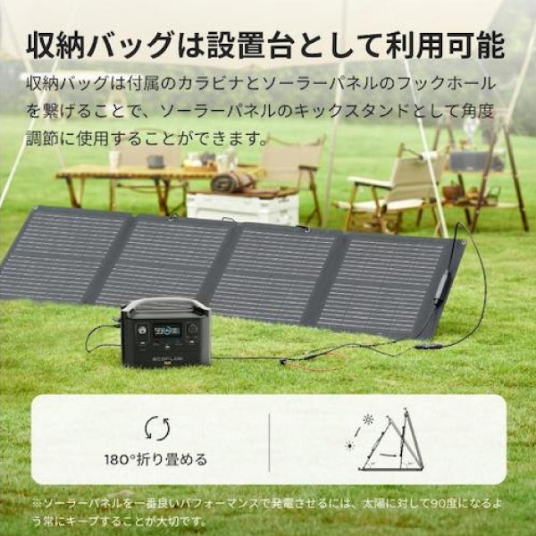 EcoFlow 110Wソーラーパネル EFSOLAR110N 折り畳み式ソーラーパネル