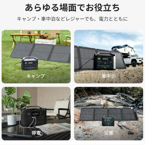 EcoFlow 110Wソーラーパネル EFSOLAR110N 折り畳み式ソーラーパネル