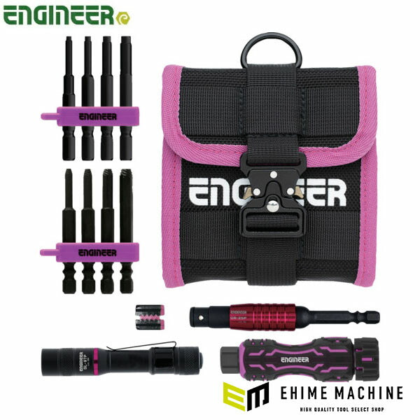 エンジニア ネジレスQセット PINK&BLACK セット点数:6 六角対辺2.5、3、4、5mm (DXZ-41P) (4989833014292) ENGINEER