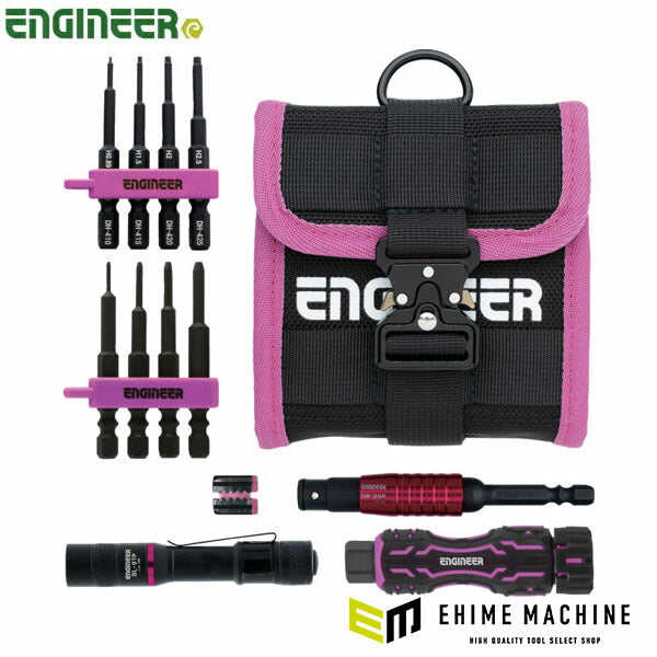 エンジニア ネジレスQセット PINK&BLACK セット点数:6 六角対辺0.89、1.5、2、2.5mm (DXZ-43P) (4989833014285) ENGINEER