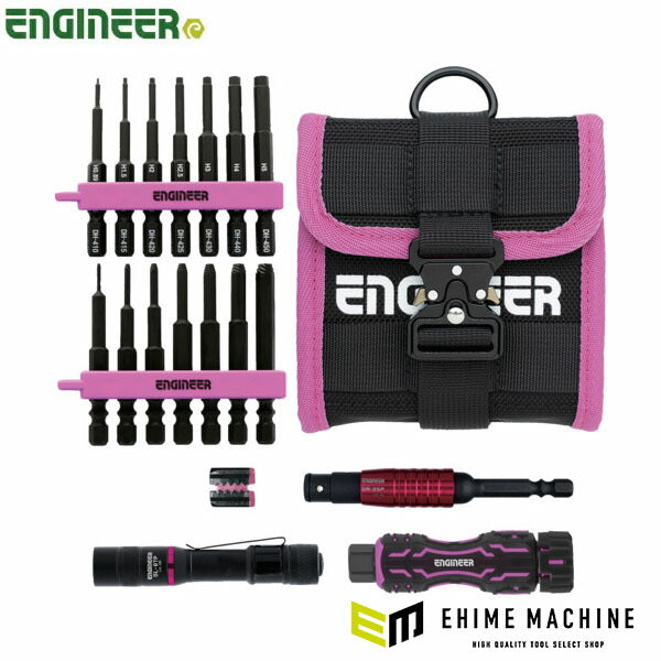 エンジニア ネジレスQセット PINK&BLACK セット点数:6 六角対辺0.89、1.5、2、2.5、3、4、5mm (DXZ-45P) (4989833014247) ENGINEER