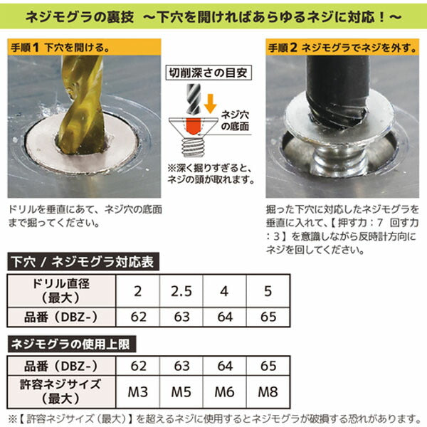 エンジニア GTドライヴ ネジモグラセット (DZ-74) (4989833009748) ENGINEER