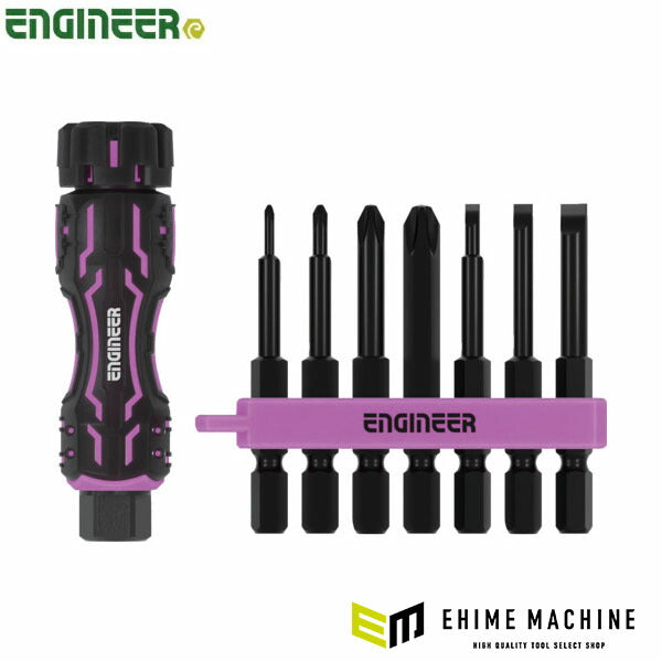 エンジニア 差替式ドライバー MINIドライヴ&プラマイミドル PINK&BLACK (DZ-81P) (4989833006143) ENGINEER