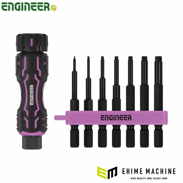 エンジニア 差替式ドライバー MINIドライヴ&ヘックスミドル PINK&BLACK (DZ-82P) (4989833006150) ENGINEER