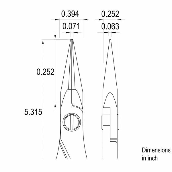 日本正規品 アイデアルテック ESD高精度プライヤ(フラット) (ES6023S.CR.BG.IT)(7640174711925) ideal-tek