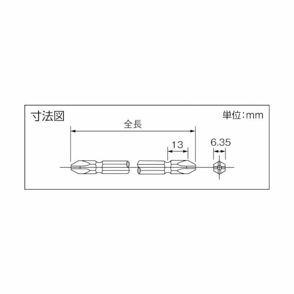 パナソニック 両頭プラスビット (+)#2X65 (2本)(EZ9BP221)(4547441060508) Panasonic