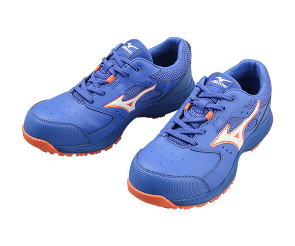 [26SS新作] ミズノ 安全靴 オールマイティLS3 11L（紐タイプ）ブルー×ホワイト F1GA260027 つま先スリム リニューアル