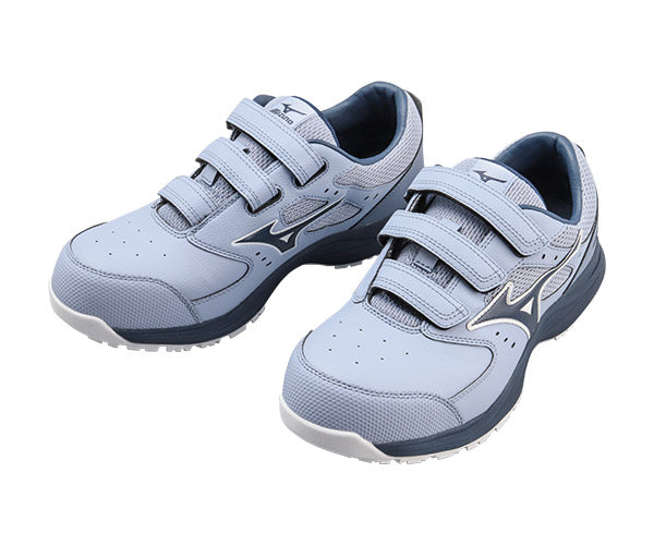 [26SS新作] ミズノ 安全靴 オールマイティLS3 22L（ベルトタイプ）ライトブルー×ネイビー F1GA260125 つま先スリム リニューアル