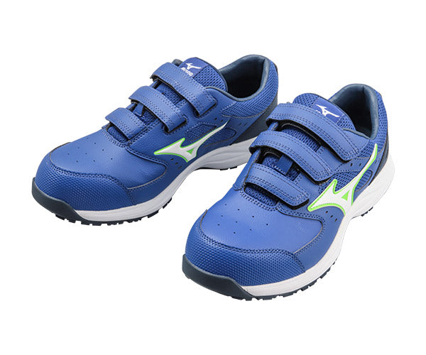 [26SS新作] ミズノ 安全靴 オールマイティLS3 22L（ベルトタイプ）ブルー×ホワイト F1GA260127 つま先スリム リニューアル