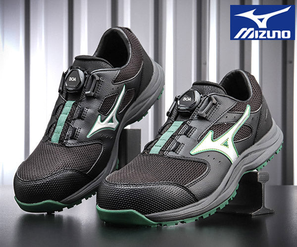 [26SS新作] ミズノ 安全靴 オールマイティ LS3 53L BOA ブラック×シルバー 22.0cm~30.0cm 3E(JSAA A種) (F1GA260209) MIZUNO