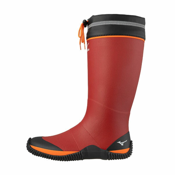 ミズノ ワークブーツ ジャスタフィットII NL レッド×オレンジ (F1GG250062) 長靴 23.0~28.0cm MIZUNO JUSTAFIT II NL