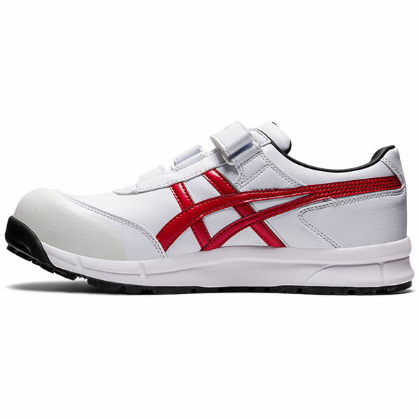 アシックス 安全靴 ウィンジョブ CP301 ホワイト×クラシックレッド