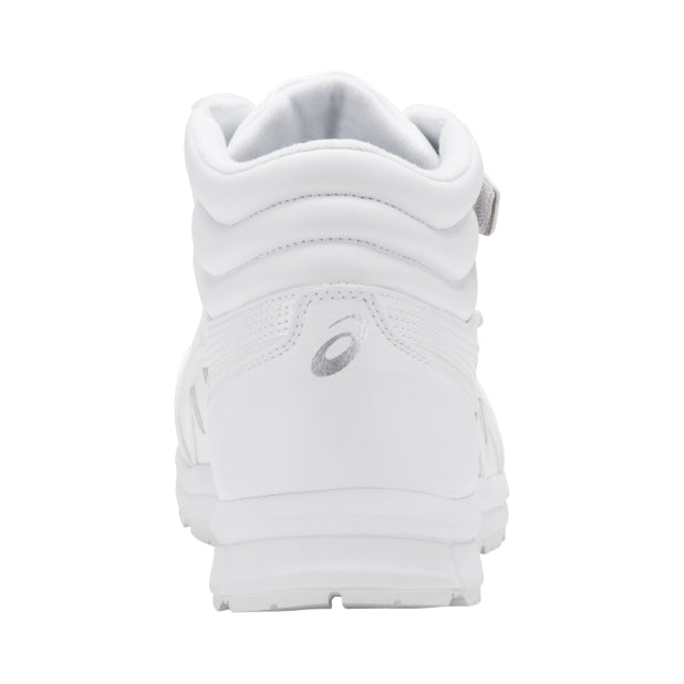 アシックス 安全靴 FCP302.100 ウィンジョブ CP302 ホワイト×ホワイト ASICS ハイカット ベルトタイプ 人工皮革 おしゃれ かっこいい 作業靴 スニーカー
