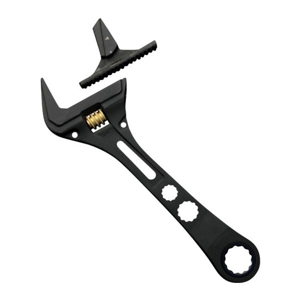 フジ矢 モンキーレンチ ギア付パイレンモンキー(黒金) (FGLP-38-BG)(4952520852347) FUJIYA 工具