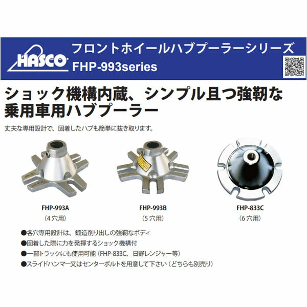 ハスコー 低ナット M6 FHP-993-04 (4940995532413) HASCO フロント･ホイールハブプーラー補修部品