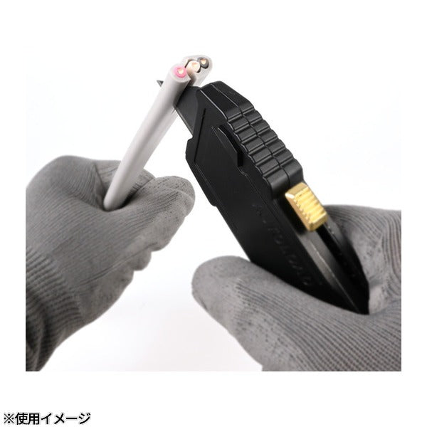 フジ矢 電工ユーティリティナイフ 折りたたみタイプ・黒金 (FK12-BG)(4952520850640) FUJIYA 工具