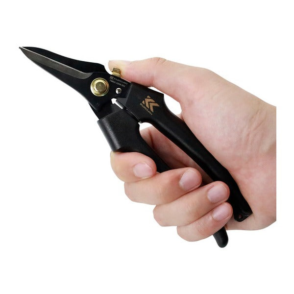 フジ矢 電工ストレートバサミロック付き(黒金) (FM04-180NL-BG)(4952520002278) FUJIYA 工具