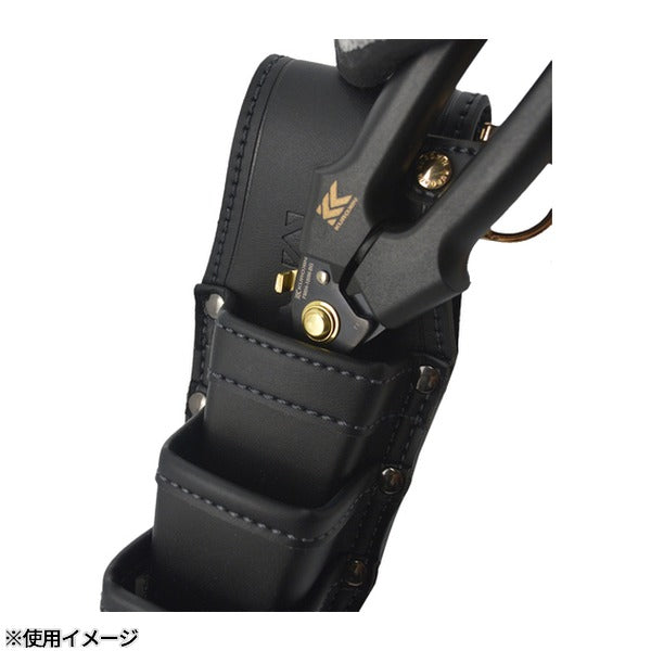 フジ矢 電工ストレートバサミロック付き(黒金) (FM04-180NL-BG)(4952520002278) FUJIYA 工具