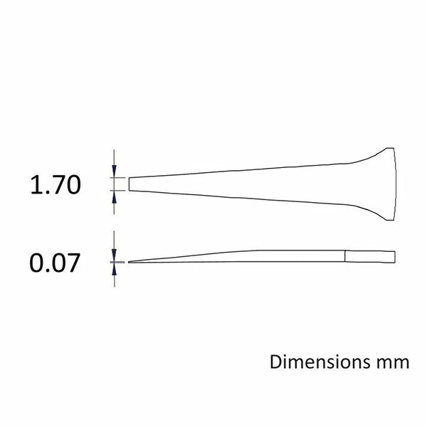 日本正規品 アイデアルテック 1.7MM ステンレスピンセット(耐酸/磁) (F.SA.0.IT)(7640144710934) ideal-tek