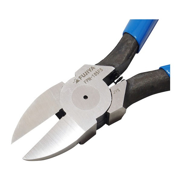 フジ矢 プラスチックニッパー(ストレート刃・バネ付き) (FPN-185FS)(4952520009109) FUJIYA 工具