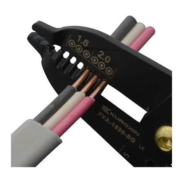 フジ矢 電工VAストリッパ(黒金) (FVA-1630-BG)(4952520083505) FUJIYA 工具