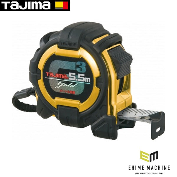 タジマ G3ゴールドロックー25 5.5m メートル目盛 (G3GL25-55BL)(4975364029232) TAJIMA TJMデザイン