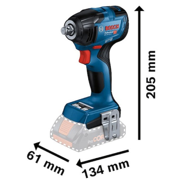 ☆品☆BOSCH ボッシュ 18V コードレスインパクトレンチ GDS18V-LIHT バッテリー1個(18V 2.6Ah) 充電器付き 76823