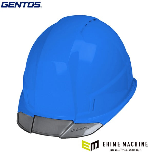 ジェントス ヘルメット GRITAIR+ 溝有 ヘッドライト取付可能 飛来・落下物用 青 (GH02VA-BL)(4950654053241) GENTOS