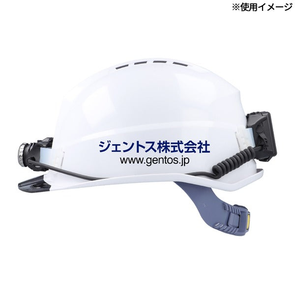 ジェントス ヘルメット GRITAIR+ 溝有 ヘッドライト取付可能 飛来・落下物用 青 (GH02VA-BL)(4950654053241) GENTOS