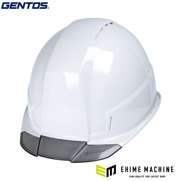 ジェントス ヘルメット GRITAIR+ 溝有 ヘッドライト取付可能 飛来・落下物用 白 (GH02VA-WH)(4950654052503) GENTOS