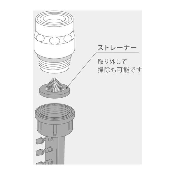 タカギ 5分岐コネクター 4mm×5 (GKJ111)(4975373154499) takagi
