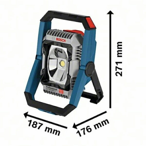 ボッシュ 18VコードレスライトLED＋バッテリー充電器セット GLI18V-1900SET 充電式LEDライト 本体+5.0Ahバッテリー+充電器